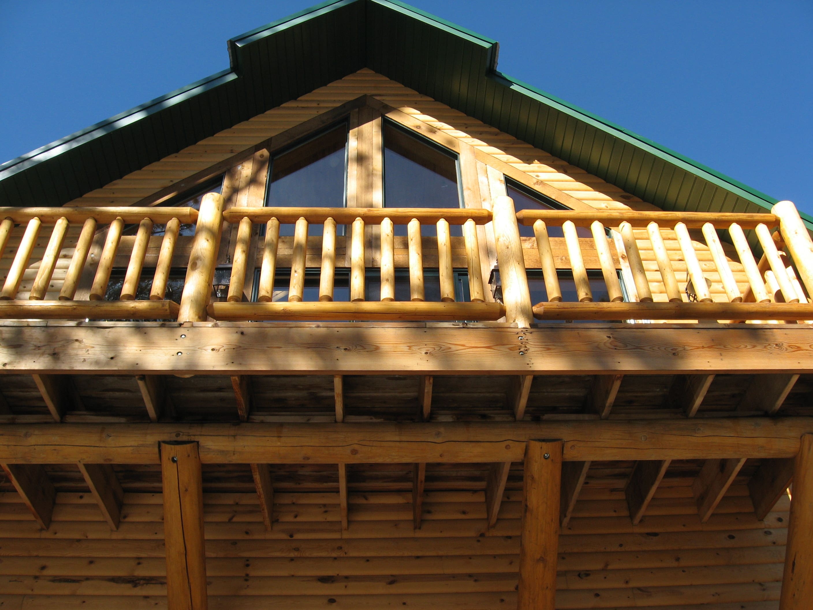 Log Home Deck Log Home Deck