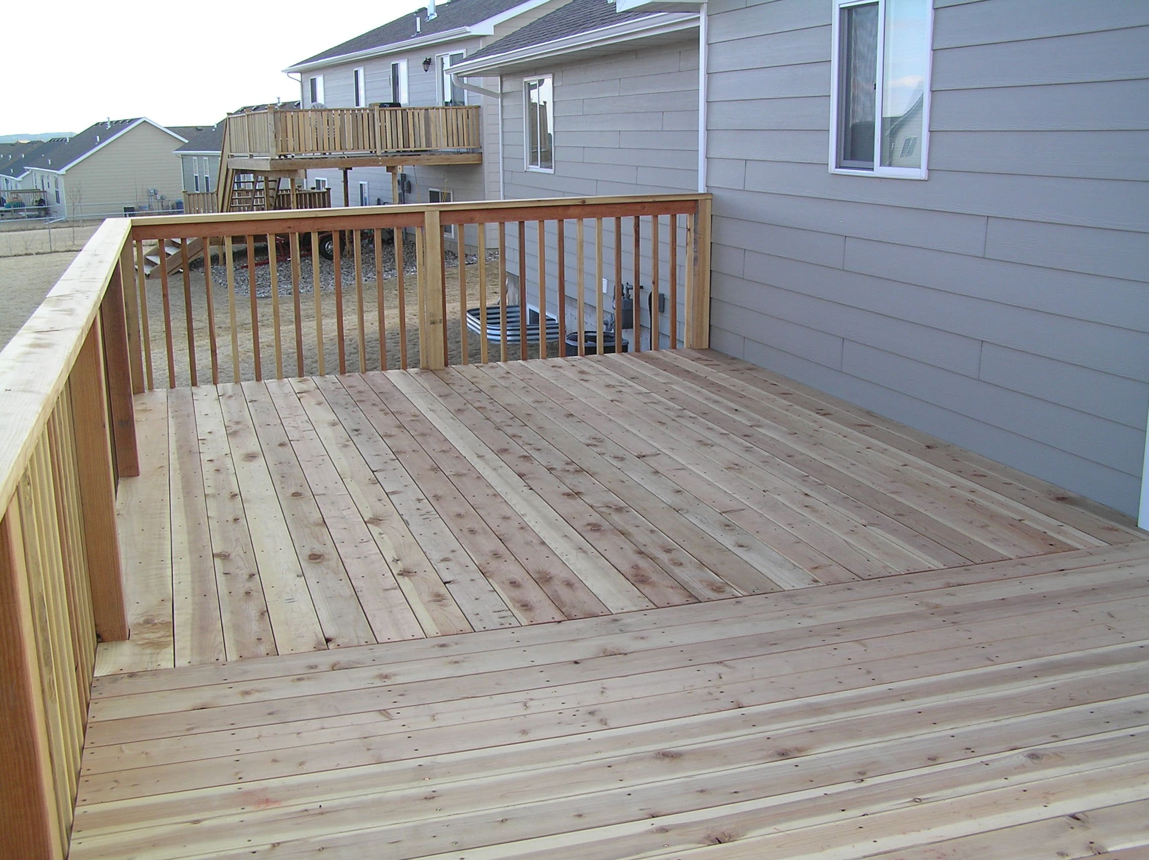 redwood deck addition