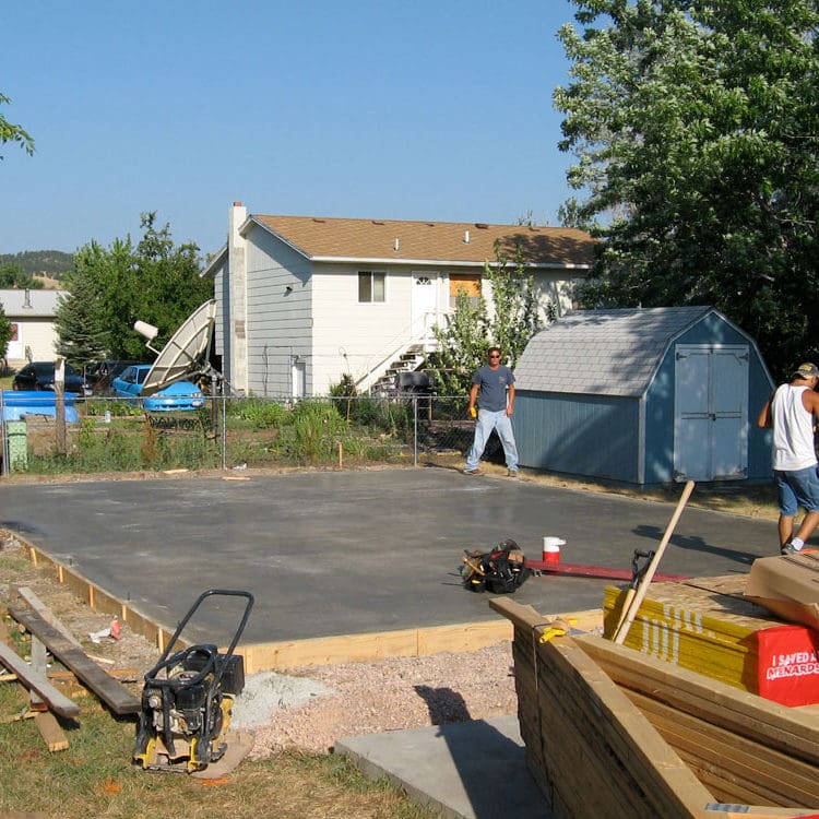 garage concrete floor