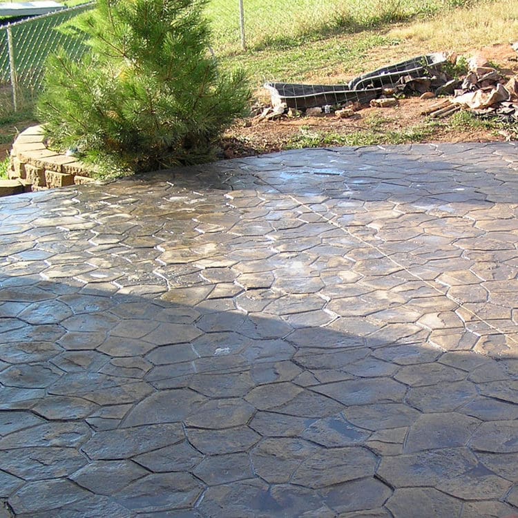stamped concrete patio