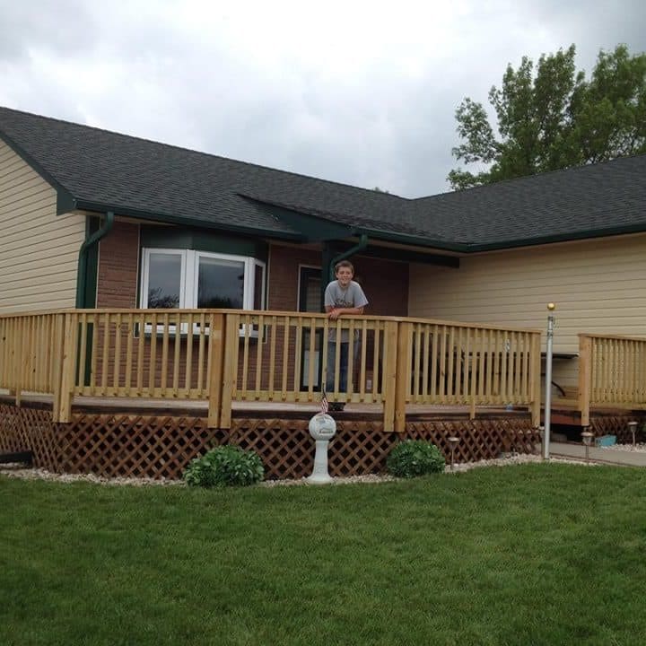 Wood railing replacment