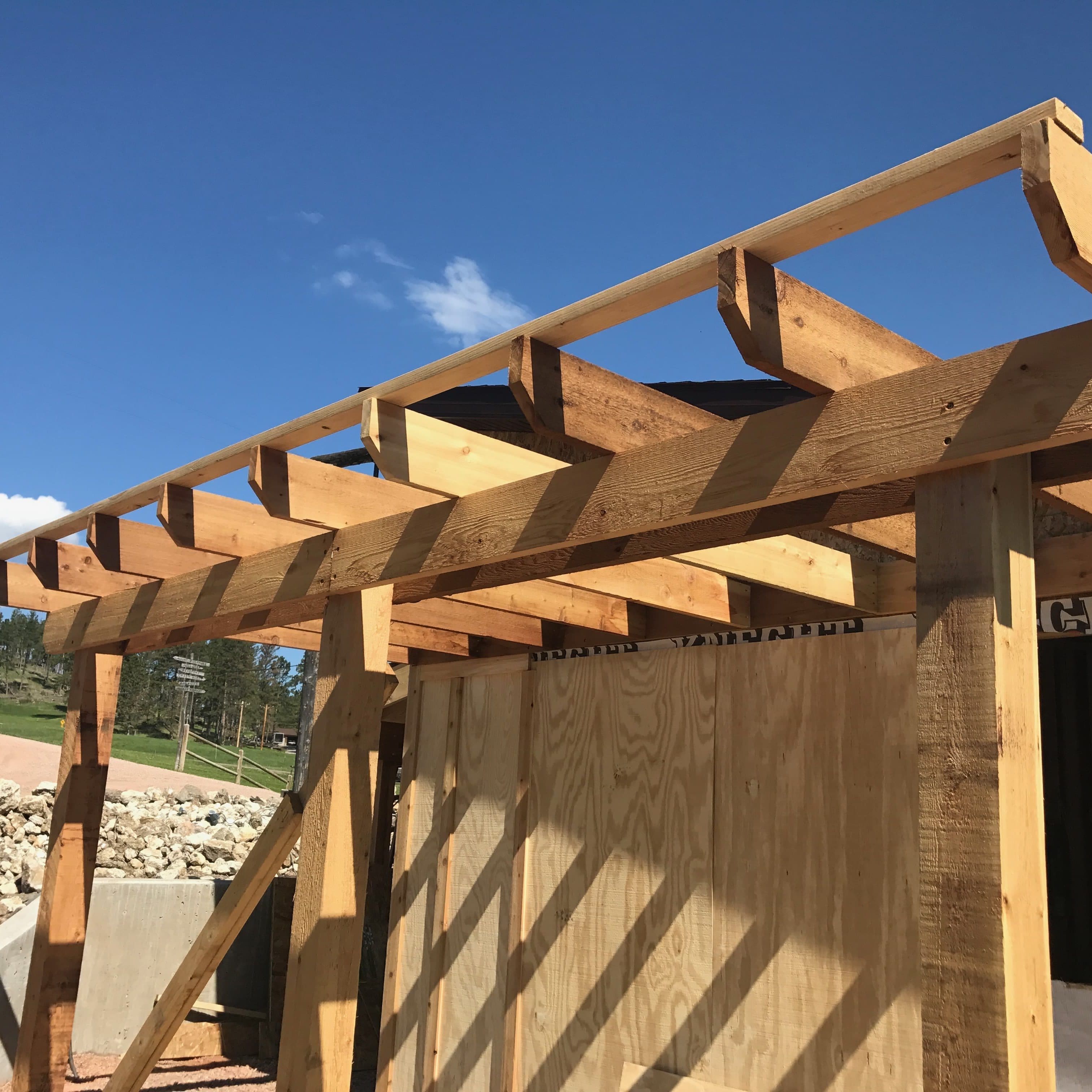 pergola over patio