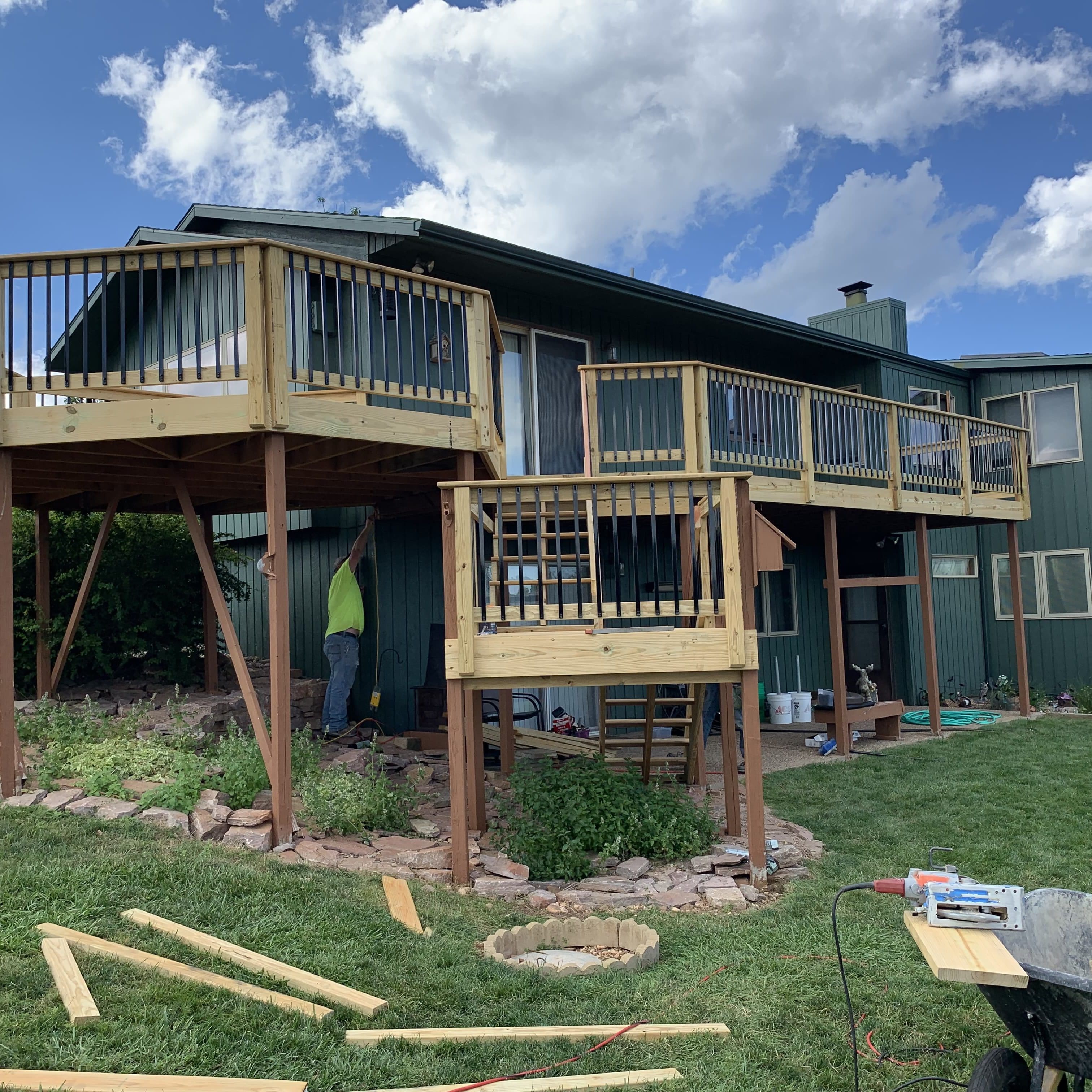 Custom Deck, Railing and Staircase
