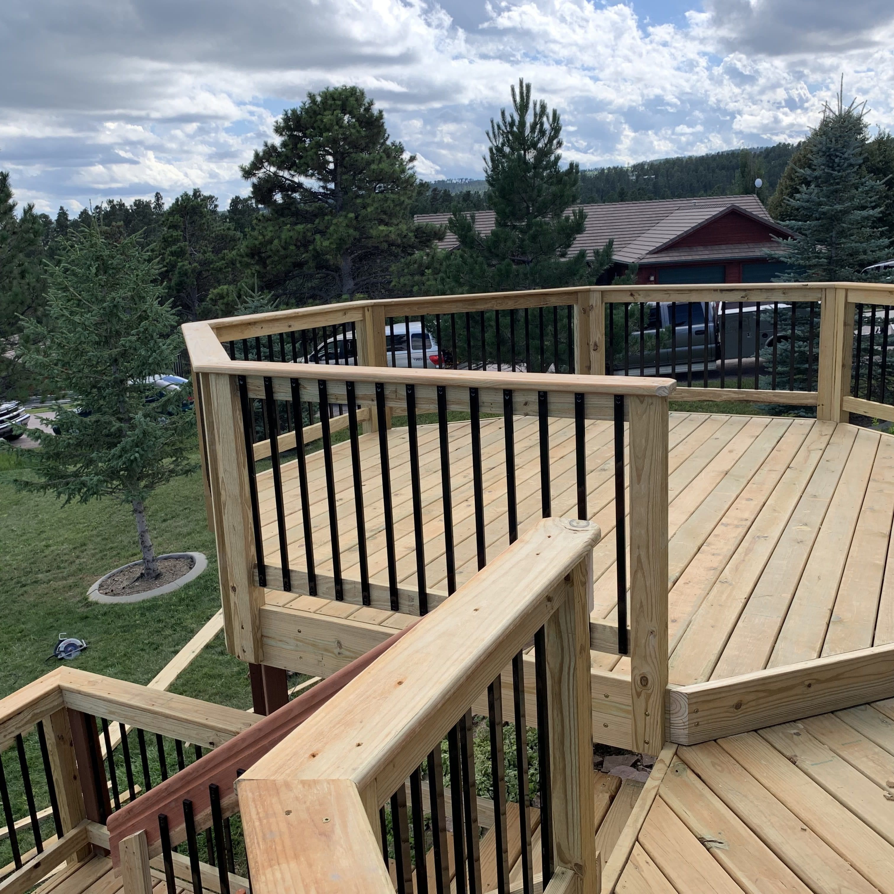Custom Deck, Railing and Staircase