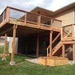 Redwood Deck, Railing and Stairs