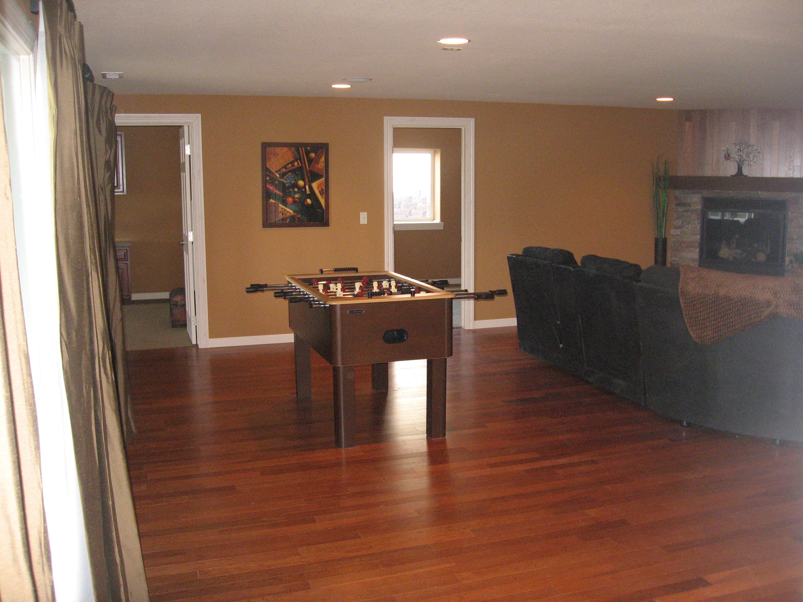 New home Living Room with Wood Floors and Fireplace New home Living Room with Wood Floors and Fireplace