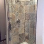 Bath Tub and Shower with Glass Door and Tile Surround Bath Tub and Shower with Glass Door and Tile Surround