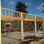 three car garage stalls on a new home three car garage stalls on a new home