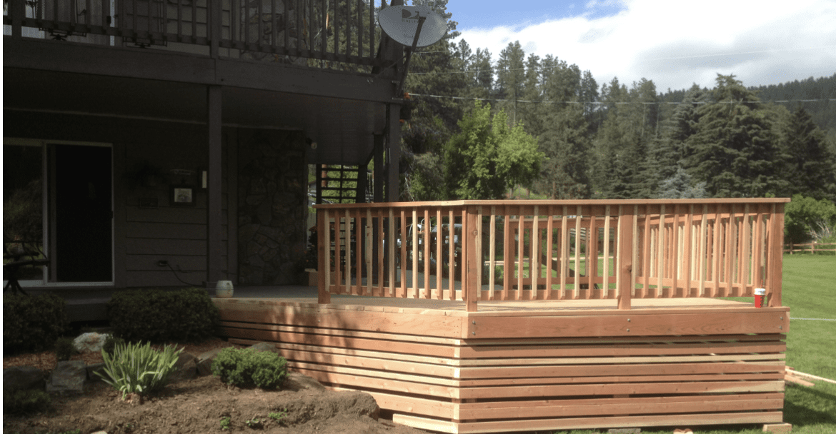 Redwood Deck in the Black Hills