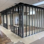 Commercial office space metal framing Commercial office space metal framing