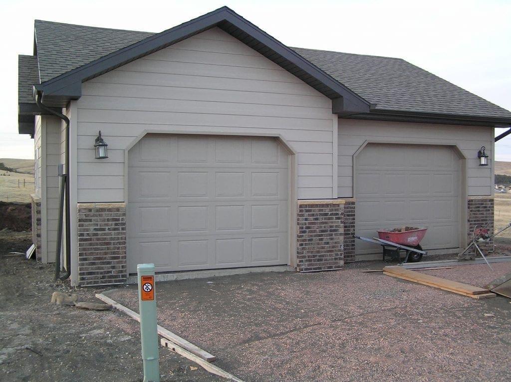 detached two car garage